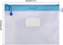 Wisdompro Zipper Pouch, 4 Packs Durable Letter Size Waterproof Mesh File Bag, Document Organizer - Pink/Blue