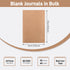 EOOUT 48pcs Kraft Paper Notebooks | Journals for Kids, Blank Paper, 60 Pages, 80GSM, 8.3 X 5.5 Inch, Travel Journal Set
