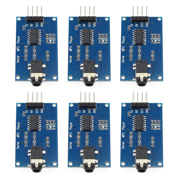 Rivermidfish SZ 6PCS YX5300 UART Control MP3 Music Player Voice Serial Port with TF