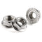 5/16-18 Serrated Flange Nut Hex Lock Nuts, Stainless Steel 304, Bright Finish, Quantity of 40
