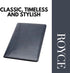 Royce Leather Aristo Genuine Leather Padfolio in Navy