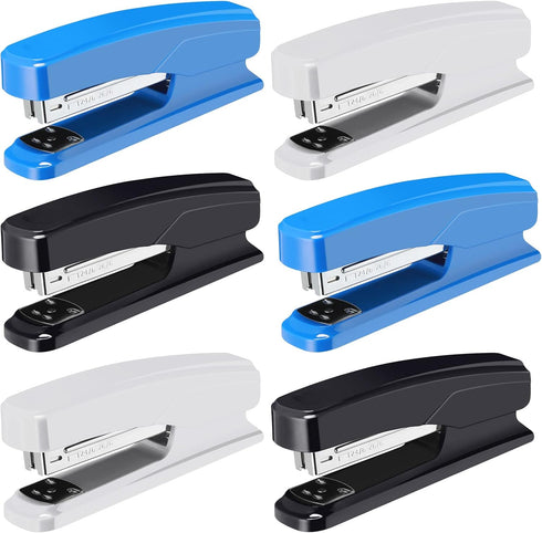 Desktop Stapler, Portable Durable Heavy Duty Staplers for School College Office Supplies, 25 Sheet Capacity (Black,