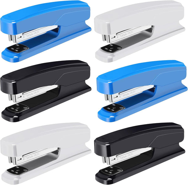 Desktop Stapler, Portable Durable Heavy Duty Staplers for School College Office Supplies, 25 Sheet Capacity (Black,