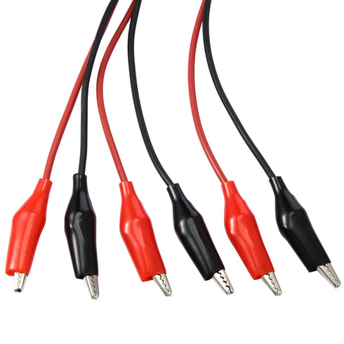 EBOOT 1M Electrical Test Set with Alligator Clips, Double-ended Jumper Wires for Electrical Testing, 2 Groups