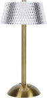 Dimmable 3 Zerodis Crystal Table Lamp Cordless LED Desk Lamp with Touch Control, Color Changing, Rechargeable Battery