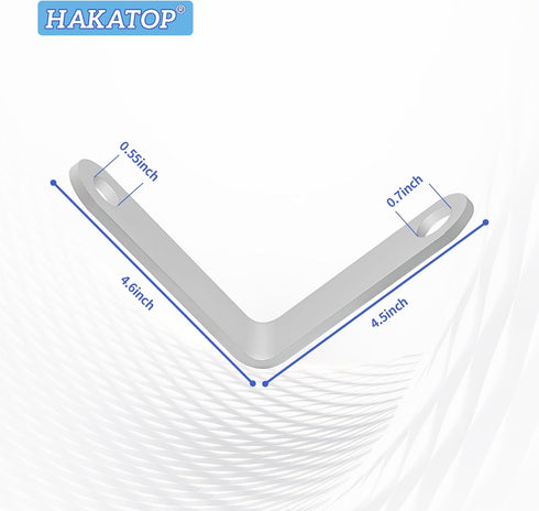 HAKATOP GH4 Gun Hanger Rafter Hook 1/4", 3/8" NPT for Nail Guns - L Shape Aluminum Double Hole