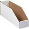 AVIDITI Corrugated Cardboard Storage Bins Holder - 3" x 12" x 4.5" (50 Pack), Open Top Durable for Organizing Parts Bin