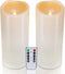 Homemory 4" x 10" Large Waterproof Outdoor Flameless Candles, Battery Operated LED
