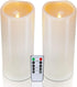 Homemory 4" x 10" Large Waterproof Outdoor Flameless Candles, Battery Operated LED