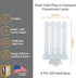 27W FML 4-Pin GX10q4 1500 6500K Diodesy- Compact Fluorescent Quad Tube Plug-in Lamp Replacement Base Lumens Daylight