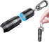 BBSDA Mini Keychain Flashlight Instant On Pull to Light, 100 Lumens Tiny EDC