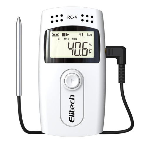 Elitech Digital Temperature Data Logger Medical Refrigerator Thermometer, Vaccine Fridge Temperature Monitor RC-4