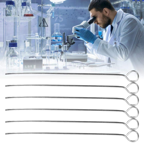 50 Pcs Inoculating Loop Lab Bacterial Culture Microbiology Re-Reusable Inoculation Loops
