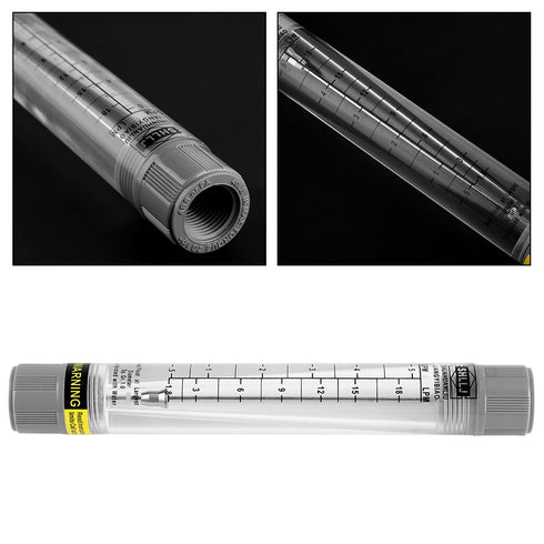 Plastic Tube Water Flow Meter Liquid Rotameter Flowmeter 0.5-5 GPM / 1.8-18 LPM for Industrial Use