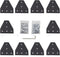 10pcs Corner Bracket Plate Black - 2020 Series T Shape Joint Plates with T Nuts and Screws for Aluminum Rail