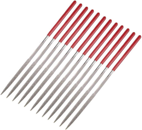 Triangle Diamond Needle Files, 10pcs, 5.5"/140mm Length