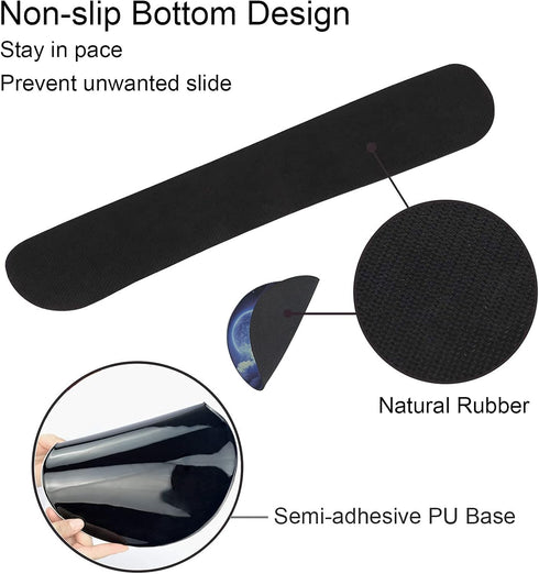 Mouse Pad and Keyboard Wrist Rest Support, Non-Slip PU Base, Gel Mouse Pad with Coaster for Gaming, Office - Sunset