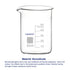 Glass Beaker, 50 ml Borosilicate Graduated Low Form Griffin Beaker with Pouring Spout, 1 Pack, High Temperature