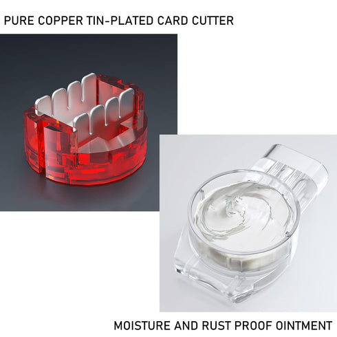 UR IDC Connector LUORNG, 100 PCS Red Clear Data Phone Wire Butt Splice 3 Ports Connectors