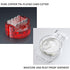 UR IDC Connector LUORNG, 100 PCS Red Clear Data Phone Wire Butt Splice 3 Ports Connectors