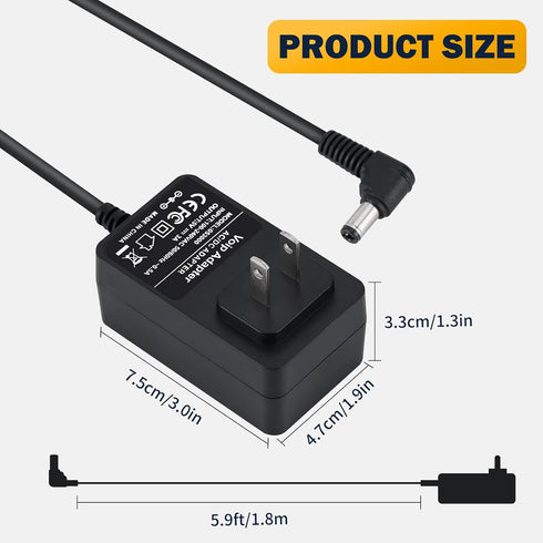 Polycom Power Cord for VVX 150, 250, 350, 450, 2200-48872-001, Compatible with Polycom VVX Power Adapter