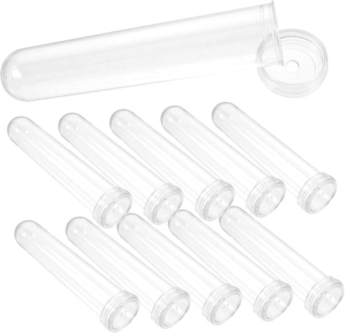 50pcs Plastic Flower Tubes Floral Water Containers for Fresh Flower Arrangements Height