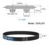 uxcell 102XL 037 Timing Belt, 51 Teeth Rubber Geared Cogged Belt, 0.37" Width, 0.20" Pitch Industrial Drive Belt