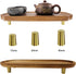 Nihfien 4 Set (20mm) Pcs Conical Shape Brass Cutting Chopping Board Feet for Walnut Display Tray, Cutting Board