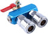5 Way 8 Port Manifold Block Splitter, 1/4" Pneumatic Air Hose Inline Fitting for Air Compressor