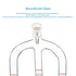 stonylab Glass Vacuum Receiving Adapter, Borosilicate Glass Distillation Apparatus with 24/40 Standard Joint