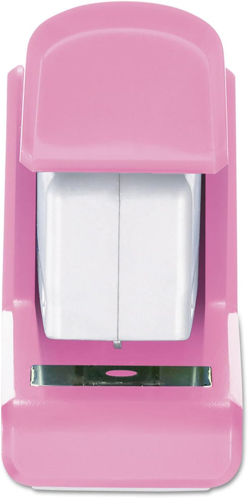 PaperPro 1588 Pink Ribbon Compact Stapler, 15-Sheet Capacity, Pink/White Color