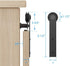 4FT ZEKOO Super Mini Sliding Barn Door Hardware Kit for Single Door Cabinet, Small Barn Door Hardware Track Kit for TV