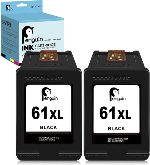 Penguin 61XL Ink Cartridges Replacement for HP Printers Deskjet 2540 2542 3510 3050 1510 1512 Envy 4500 5530 4502 4501