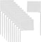 50 Pack Marking Flags, Yard Flags 12 x 2.5 x 3.5 Inch for Lawn, Landscape Survey, Sprinkler, Irrigation Flags (White)