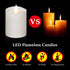 34'' 1-Pack) Flameless Candles with Flickering Flame & Remote Timer - Battery Operated LED Pillar Candles,Realistic
