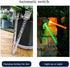 4 Pack 7 Solar Hanging Lights, Outdoor Solar Transparent Small Tube Light, Hanging LED Light with Color Auto-Changing