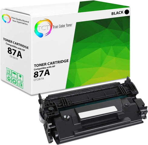 TCT Premium Compatible Toner Cartridge for HP 87A CF287A Black, Works with HP Laserjet Enterprise