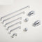 SMOKT Brass Bright Chrome Long Furniture Handles Wardrobe Kitchen Cupboard Cloakroom Bedside Cabinet