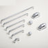 SMOKT Brass Bright Chrome Long Furniture Handles Wardrobe Kitchen Cupboard Cloakroom Bedside Cabinet