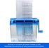 JIKIOU Mini Hand Shredder, Portable Paper Cutting Tool for Home Office, Blue