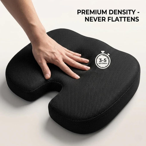 Vmeoap Tailbone Ergonomic Seat Cushion for Office Chair - Memory Foam Pain Relief - Sciatica & Coccyx Support for Car