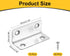 10Pcs 0.98"x0.98"x2.36" (25x25x60mm, uxcell L-Shaped Brackets Corner Brace, Corner Bracket Shelf Bracket Right Angle