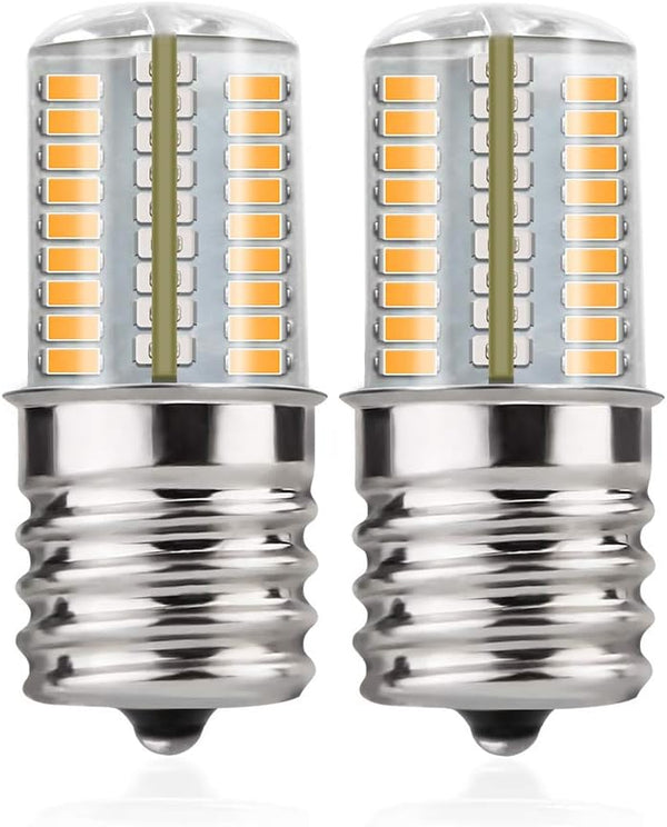 DiCUNO E17 LED Bulb Dimmable, 4W Warm White 3000K for Under Microwave Oven, 2-Pack