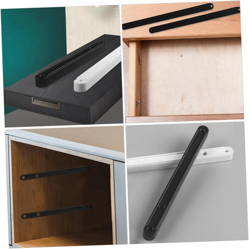 2pcs SEWACC Side Mount Drawer Slides Smooth Sliding Furniture Rails for Cabinets Bedside Tables Wardrobes Easy