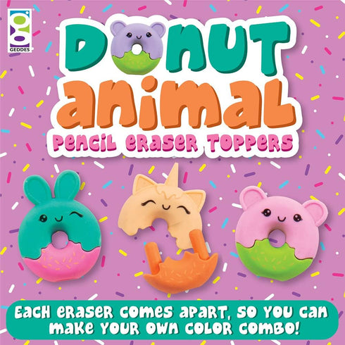 Raymond Geddes Donut Pencil Top Erasers Pack of 48