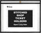 C-Line Stitched Shop Ticket Holders, Both Sides Clear, Open Long Side, 12 x
