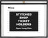 C-Line Stitched Shop Ticket Holders, Both Sides Clear, Open Long Side, 12 x