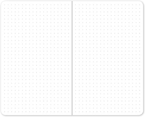 Field Notebook/Journal, 5"x8", Combo Colors, Dot Graph Memo Book, Pack of 6