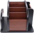 Coideal Remote Control Holder Caddy, Wooden Rotating Organizer, Large Spinning Wood Remote Holder for Living Room