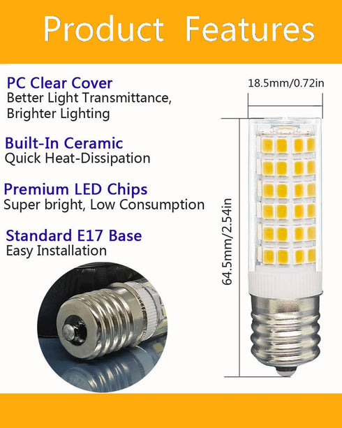 Updated KEI D28K KEL2812, KEI D28A KEL2811, KEI D28M KEL2815, KEL 2816X 4W LED Refrigerator Light Bulb Replacement